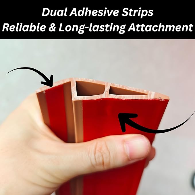 1/2" to 3/5" Height Threshold Ramp - Rubber Threshold, Floor Transition Strip, Wheelchair Ramp, Door Strip, Carpet to Tile Strip (Black, 40 inches)