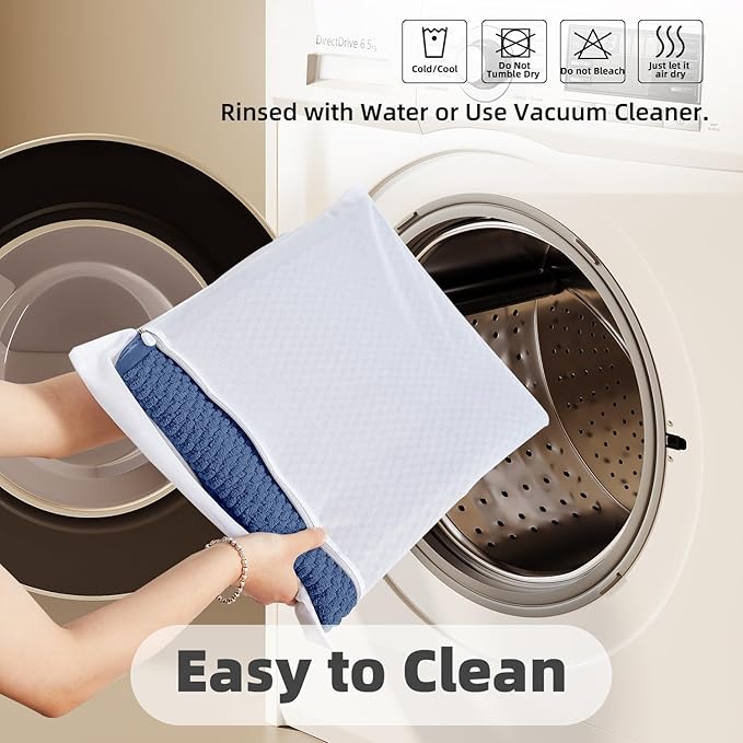 Bathroom Rugs Non Slip Washable, Super Absorbent Thin Bath Mat Quick Dry Low Pile Bathroom Rug, Navy Blue 20"x48"