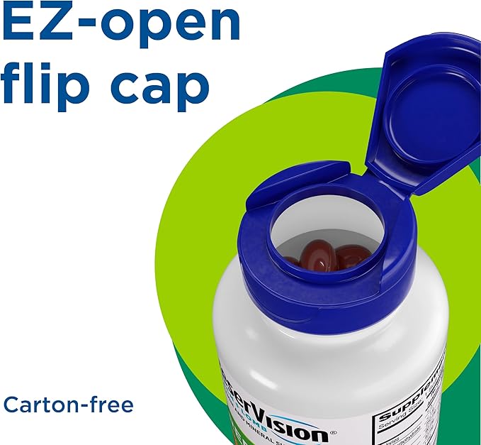 PreserVision AREDS 2 Eye Vitamin & Mineral Supplement with OCUSorb, 120 Vegan Soft Gels, Contains Lutein, Zeaxanthin, Vitamin C & E, Zinc, & Copper, Eye Health Supplements for Adults