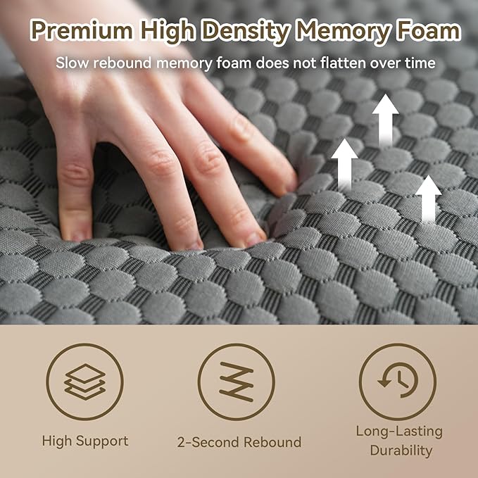 Bed Reading Pillow Back Support with Arms, Removable Pillowcase for Book Working Gaming Resting Watching TV, White Gray/22in