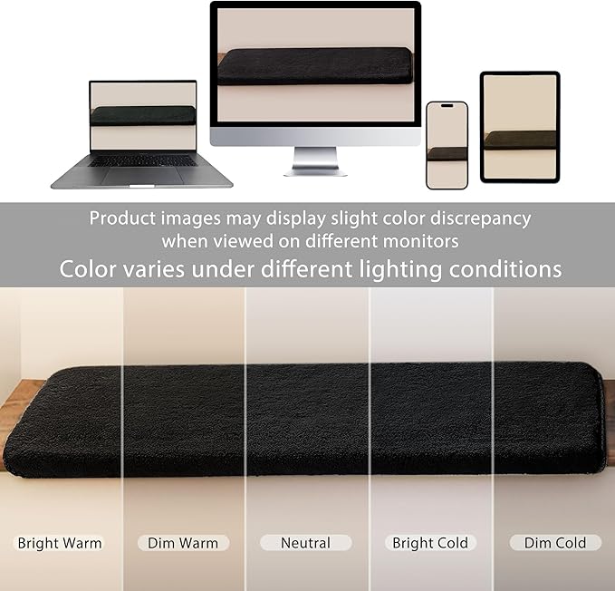 PURE ERA Carpet Stair Treads Ultra Plush 9.5" X 30"Soft Bullnose Indoor Stair Protectors Pet-Friendly Non-Slip Skid Resistant Tape Free Washable Reusable(14 Pieces,Black)