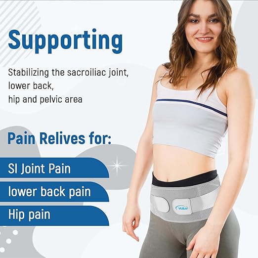Si Belt -Sacroiliac Belt for Women，Hip Brace for Sciatica, Lower Back,Pelvic and Sacral Nerve Pain Relief,Hip Stabilizer Brace for Si Joint Dysfunction Trochanteric