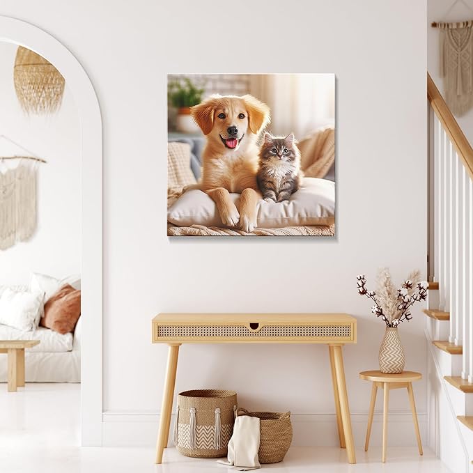 Canvas Prints with Your Photos (Framed 16x16) Personalized Canvas Pictures for Wall Art Digitally Customized Prints with Your Photo Custom Photo Gifts for Home Decor Print Photos Service from Amazon