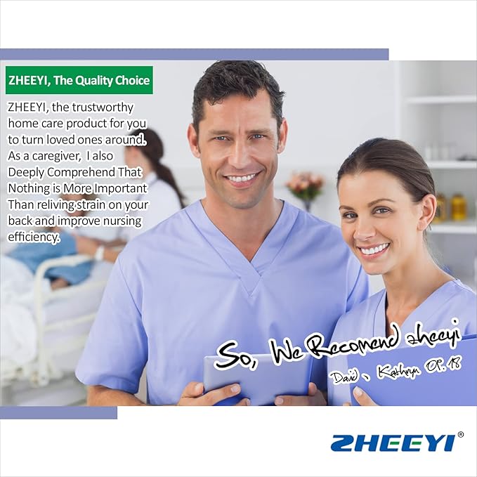 Positioning Bed Pad with Reinforced Handles 43" x 36" Patient Transfer Sheet Aid Assistant for Body Lifting, Turning, Repositioning, for Elderly, Incontinence, Caregiver, Navy Blue