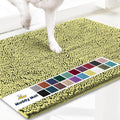 Muddy Mat® | Super Absorbent Door Mat Indoor, Microfiber Quick Dry Chenille Entryway Rug, Non-Slip Front Door Mat, Indoor Mats for Entryway, Machine Washable Pet Rug, Yellow 24" x 72"