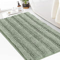Turquoize Chenille Bath Rug - Non Slip, Shaggy, Extra Soft & Absorbent, 24"x 36", Sage