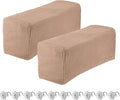 uxcell 2pcs Stretch Armrest Covers for Chairs/Sofas, Couch Arm Covers with Twist Pin, Furniture Protector Slipcovers Camel