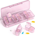 Pill Organizer 2 Times a Day, AM PM Pill Organizer 7 Day, Weekly Pill Box 2 Twice a Day, Travel Pill Case 7 Days, Medicine Organizer for Medication Vitamins, Fish Oils, Supplements