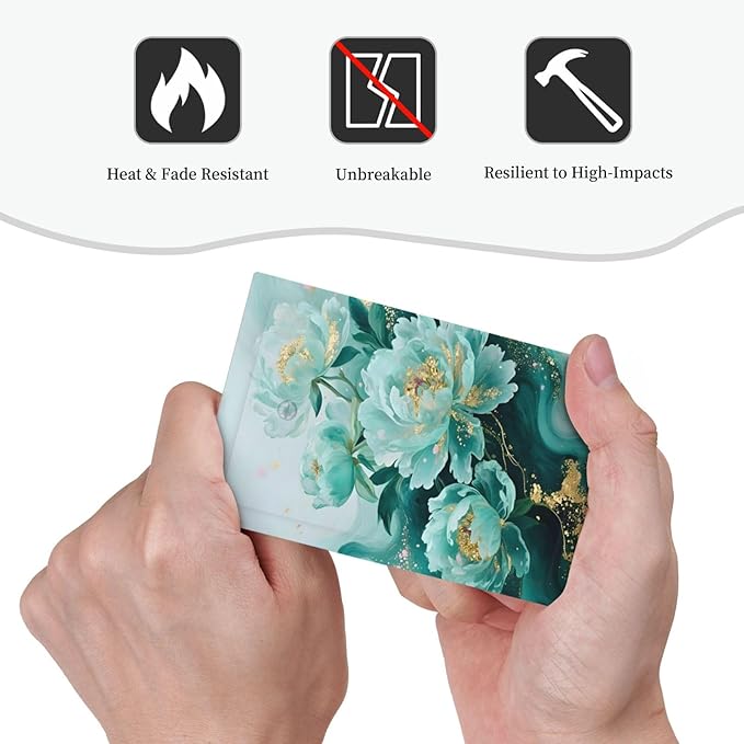 Decorative Light Switch Cover Plate Gold Green Floral Gilt Marble Flower 1 Gang No Device Single Blank Outlet Covers Wall Plate Switch Plate Covers for Bathroom Decor