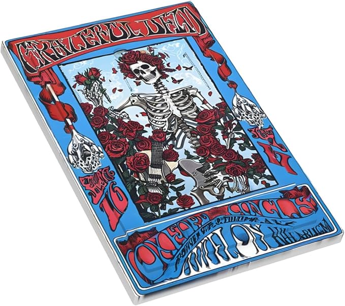 Decorative Light Switch Cover Plate Hippy Skull Red Rose Floral 1 Gang No Device Single Blank Outlet Covers Wall Plate Switch Plate Covers for Bathroom Decor