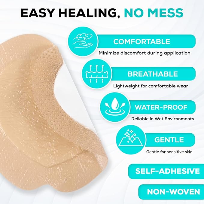MedVance TM Silicone - Bordered Silicone Adhesive Foam Dressing Sacral Size 7"x 7" Box of 5 dressings