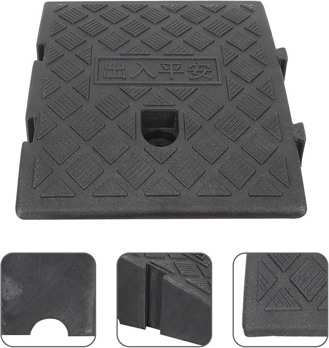 Plastic Slope Ramp Mat 10pcs 25X27X7Cm Outdoor Threshold Ramp Cushion Portable for Wheelchair and Vehicle Access