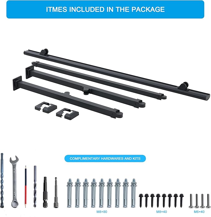 4 Steps Handrail for Outdoor Steps, Premium Aluminum Alloy Railing Set, Porch Railing Kit,Free Installation Kits Included, Used Under Harsh Weather Conditions,Rust Free for 3-4 Steps，Set of 1