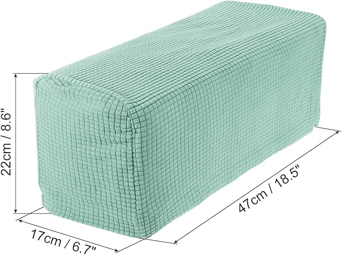uxcell 2pcs Stretch Armrest Covers for Chairs/Sofas, Couch Arm Covers with Twist Pin, Furniture Protector Slipcovers Mint Green