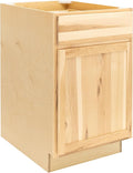 Quicklock RTA (Ready-to-Assemble) | Base Kitchen Cabinets - Shaker Style | Made in America (Raw Hickory, 24" Wx34.5 Hx24 D Base)