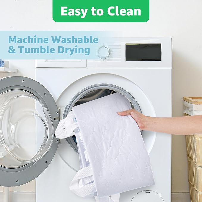 Incontinence Bed Pads Whasbable: 4 Pcs Waterproof Bed Pads for Elderly with 6 Handles, Reusable Bed Underpads, Positioning Bed Pads for Incontinence Adult, Bedwet,Kids,Bedridden,Hospitals, 34x36 Inch