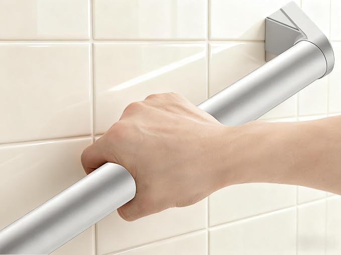 Handrails mounting Auxiliary Bracket， Rust Free. (Anodized Silver, Additional Auxiliary Bracket 1pcs)