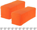 uxcell 2pcs Stretch Armrest Covers for Chairs/Sofas, Couch Arm Covers with Twist Pin, Furniture Protector Slipcovers Orange