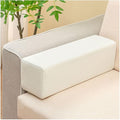 Couch Arm Rest Pillow, High Density Foam Armrest Cushion Removable Pillowcase Washable Elbow Support, Thicken High Density Foam Pad for Recliner Sofa, Bed, Armchair(Off-white,27.6X7.9X7.9in)