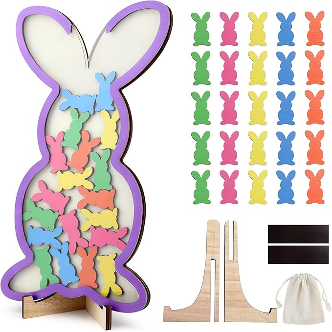 Magnetic Reward Jar, Geyrut Star Jar Reward Incentive Jars for Student Kids for Good Positive Behavior Home Classroom Responsibility Routine Training Management Tool with Colorful Stars (Rabbit)