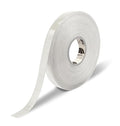 Mighty Line 1" Solid Color Floor Marking Tape for Safety, Caution, Warning, Flooring, Heavy-Duty, Peel and Stick, Adhesive, Industrial Quality, 50' Roll, White