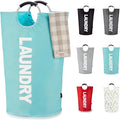 Caroeas 90L Laundry Basket (13 Colors), Waterproof Laundry Hamper, Laundry Bag with Padded Handles, Clothes Hamper Stands Up Well, Collapsible Laundry Basket Easy Storage
