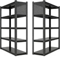 2 Sets Storage Shelves with Pegboard,59" W 24" D Heavy Duty Garage Shelving Units and Storage,Metal Shelving Adjustable Shelves,Garage Storage Rack,Industrial Utility Shelf Organization