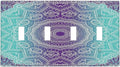Light Switch Cover Ombre Modern Mandala Floral Geometric 4 Gang Switch Plate Quad Toggle Wall Plates Decorative Switchplate Electrical Outlet Cover Plates for Bathroom Bedroom Decor