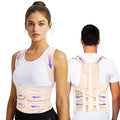 TEE TEA Posture Corrector for Women & Men – Adjustable Back Support Brace for Neck, Shoulder & Spine Muscle Relief – Improve Posture, Comfort & Confidence – Invisible & Comfortable Design (Beige, Large)