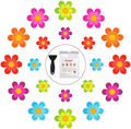 Original Bathtub Stickers Non-Slip, Safety Shower Treads Adhesive Bright Flowers Appliques with Premium Scraper