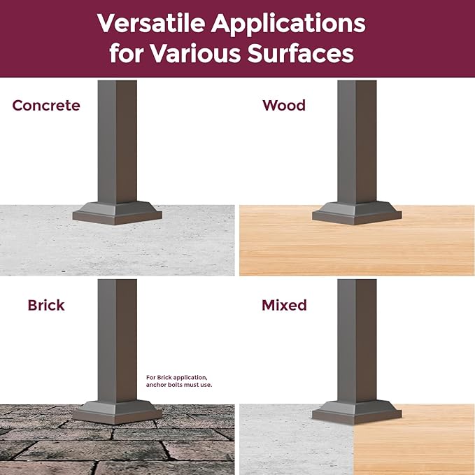 CR Fence & Rail Handrails for Outdoor Steps & Indoor Stair Railing Kit, 1-2 Steps Safety Hand Rail for Porch & Deck