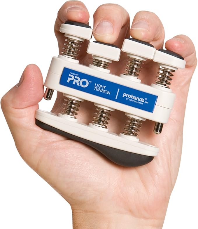 Prohands PRO Hand Exerciser, Finger Exerciser (Hand Grip Strengthener), Spring-Loaded, Finger-Piston System, Isolate and Exercise Each Finger