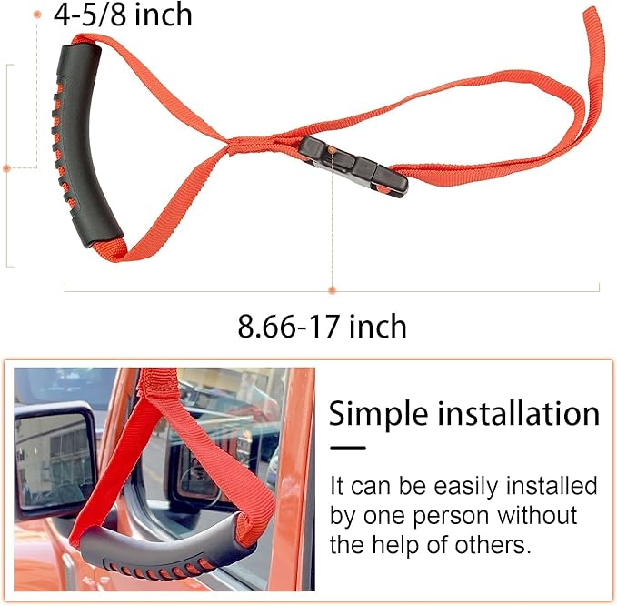 Bentolin Hand Handle Adjustable Standing Safety Handle Suitable for Elderly and Assistance- Disability Help (Red)