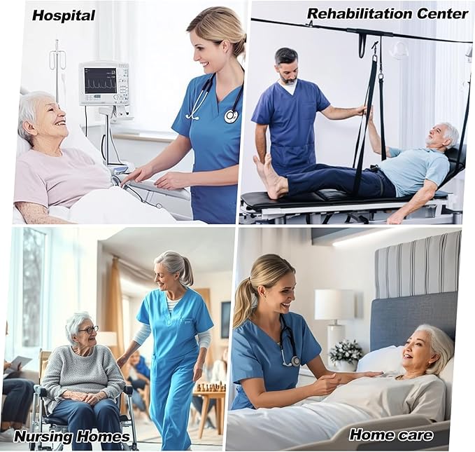 Positioning Bed Pad with Handles - Quick Drying Bed Pads with 8 Reinforced Handles, Washable Waterproof Reusable Pads for Elderly, Bedridden, Turning, Lifting, Transferring 34" × 52"