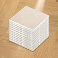Clear Silicone Cabinet Door Bumpers,Squares 12 Pcs,Self-Adhesive Sound Dampening Pads,Surface Protection & Anti-Friction for Drawers,Table Bottoms,Wall Door Stoppers,Transparent Adhesive Pads