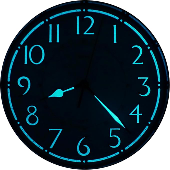 JUSTIME Traditional Schoolhouse Luminious Arabic Regulator Wall Clock, Chiming Wall Clocks with Pendulum & Westminster Chime Hourly, Schoolhouse Wall Decor Battery Operated (Vintage Copper)
