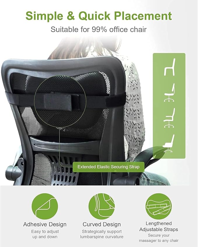 Ugift Back Massager Pillow with Remote Control -Deep Tissue Neck Massager with Heat and Shiatsu Kneading for Shoulder Leg Foot Body Pain Relief -Massage Pillow for Home Car Office Gifts for Women/Men