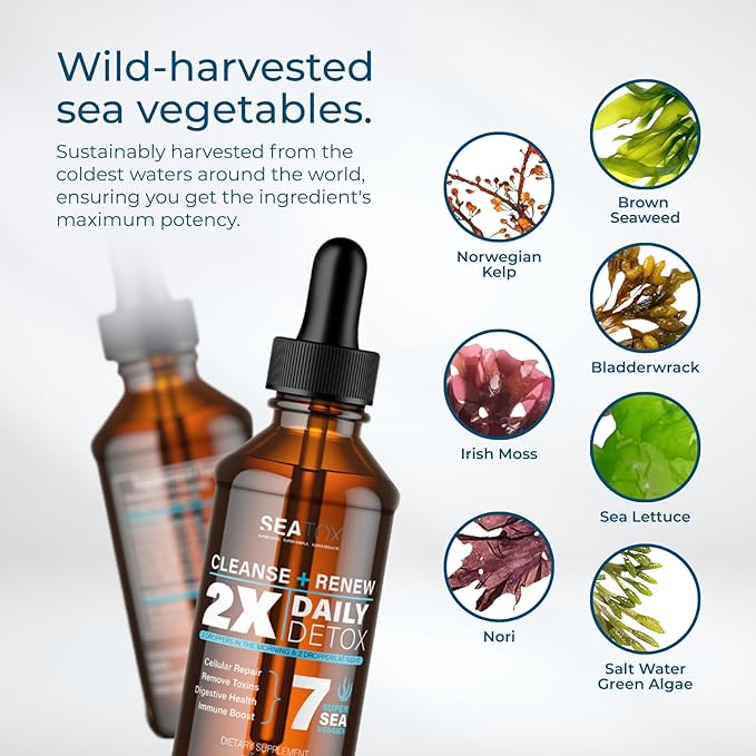 Cleanse & Renew - Liquid Superfood - Gut Health, Bloating, & Immune Support - Overall Wellness - Vegan & Gluten-Free - 30-Day Supply - Made in USA - 30-Day Supply