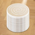 Clear Silicone Cabinet Door Bumpers,Circle12 Pcs,Self-Adhesive Sound Dampening Pads,Surface Protection & Anti-Friction for Drawers,Table Bottoms,Wall Door Stoppers,Transparent Adhesive Pads