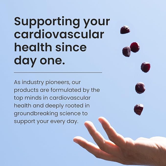 Humann SuperBeets 3-in-1 Heart Gummies - 3x Absorption CoQ10 - Plus Beetroot Extract & Grape Seed Extract for Advanced Heart Health, Cellular Energy & Circulation Support, Vegan, Gluten Free, 60 count