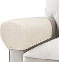 Roytub Couch Arm Covers, Breathable Armrest Cover for Sofa, Armchair, Loveseat, Scratch-Resistant Recliner Arm Covers Protect and Decorate Your Sofa(Medium, Beige, 2PCS)