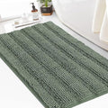 Turquoize Chenille Bath Rugs Shaggy Bathroom Rugs Non Slip Bath Mat for Bathroom 24 x 36 Green Bath Rug for Bathroom Extra Soft and Absorbent Area Rug, 24"x 36", Green Bay