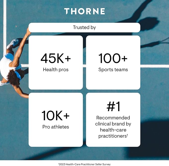 THORNE - Adrenal Cortex - Supplement for Cortisol Management - Support Healthy Adrenal Gland Function, Immune System, Stress Management, Fatigue & Metabolism* - 60 Capsules