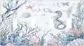 Light Switch Covers Ocean Coral Seahorse Seashell Starfish Quad Toggle Electrical Faceplate 4 Gang Wall Plate Decorative Switch Plates For Bathroom Home Decor