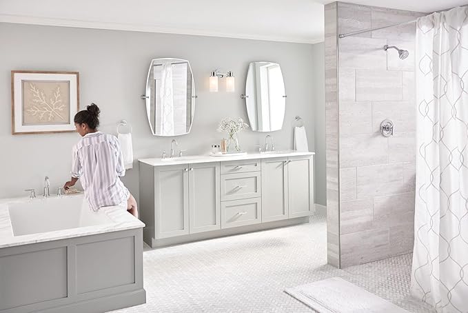 Moen Gibson Chrome Posi-Temp Pressure-Balancing Modern Valve Handle Only Trim, Valve Required, T2901