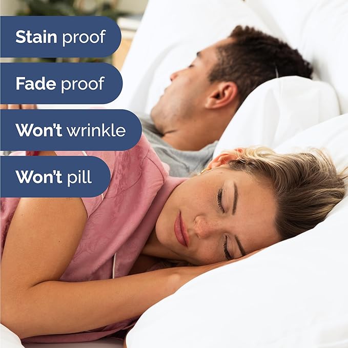 Twin 4 Piece Sheet Set - Cooling & Breathable Bed Sheets - Hotel Luxury Bed Sheets for Women, Men, Kids & Teens - Comfy Bedding with Deep Pockets & Easy Fit - Soft and Wrinkle Free - Twin White Sheets