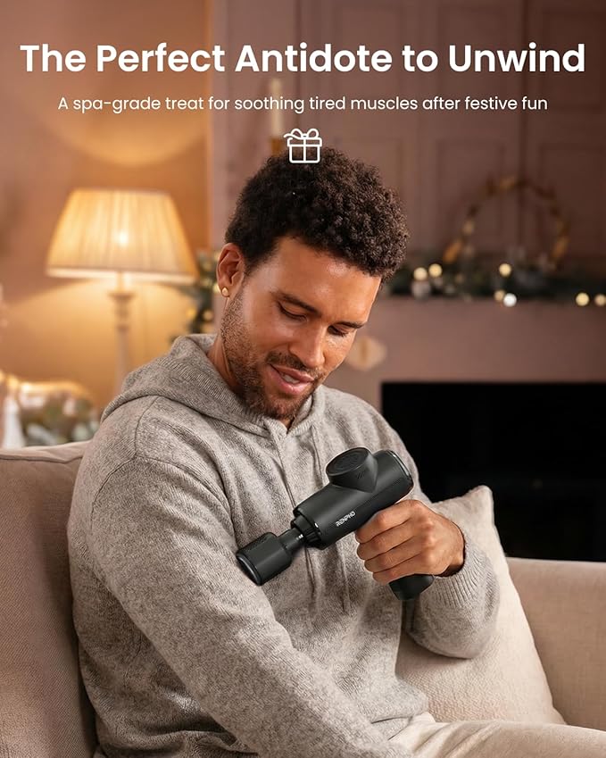 RENPHO Active Thermacool 2 Massage Gun with Heat and Cold, New Year's Gifts, [2026 Upgraded] Percussion Deep Tissue Handheld Neck Massager, FSA Approved, Muscle Masajeador for Men Women Athletes HSA