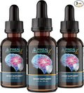 Pineal Guardian X - Rapid Pineal Gland Decalcification Drops for Cognitive Health Support - Brain Supplement to Keep Cognitive Function, Memory and Focus in Top Shape - Pack of 3