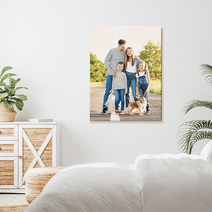 Canvas Prints with Your Photos (Framed 6x8) Personalized Canvas Pictures for Wall Art Digitally Customized Prints with Your Photo Custom Photo Gifts for Home Decor Print Photos Service from Amazon