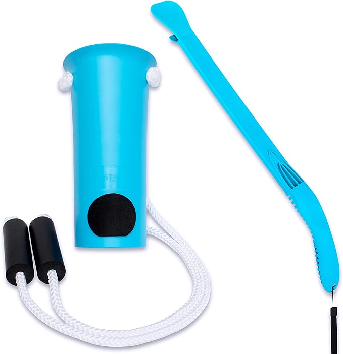 RMS Sock Aid Kit - Easy On Easy Off Device for Putting On Socks and Removing Socks or Stockings for Men and Women with Limited Mobility (Blue)
